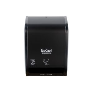 Solaris Paper LoCor D68003-N Touchless Electronic Hardwound Roll Towel Dispenser, Matte Black