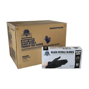 Empress 5 mil Black Nitrile Gloves, Medium, 100/Box, 10 Boxes/Case