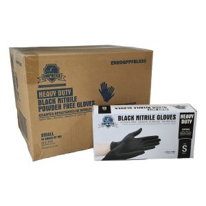 Empress 5 mil Black Nitrile Gloves, Small, 100/Box, 10 Boxes/Case