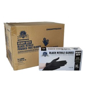 Empress 5 mil Black Nitrile Gloves, XL, 100/Box, 10 Boxes/Case