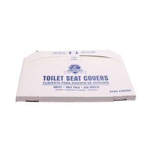 Empress ETSC120500 White Half-Fold Toilet Seat Covers, 250/Pack, 20 Packs/Case