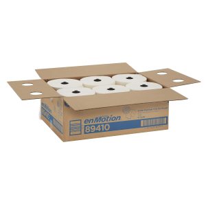 GP PRO enMotion 89410 Premium Roll Paper Towels, White, 425 ft, 6 Rolls/Case