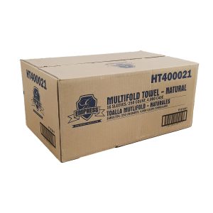 Empress HT400021 Natural Multifold Paper Towels, 250/Pack, 16 Packs/Case