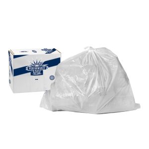Performance Plus PH404816N Clear High-Density Can Liners, 40?45 gal, 40" x 46", 0.55 mil, 250/Case