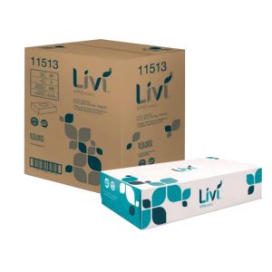 Solaris Paper Livi VPG Select 11513 White 2-Ply Facial Tissue, 100 Sheets/Box, 30 Boxes/Case