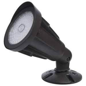 SATCO 65-1250 — Compact Selectable Flood Light — 25W/20W/15W — 3000K/4000K/5000K — 120V-347V — Bronze