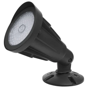 SATCO 65-1251 — Compact Selectable Flood Light — 25W/20W/15W — 3000K/4000K/5000K — 120V-347V — Black