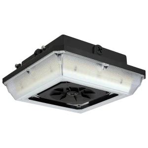 SATCO 65-636 — Wide-Beam Canopy Light — 20W/30W/45W — 3000K/4000K/5000K — 120V-277V — Bronze