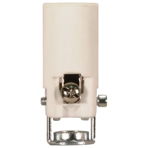 SATCO 80-1090 — Candelabra - Porcelain Sockets w/Paper Liner