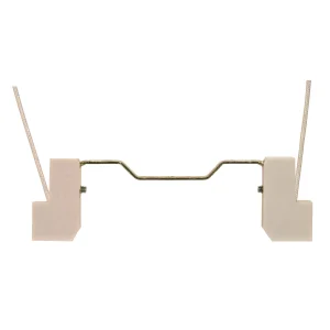 SATCO 90-1077 — 118mm Double Ended Porcelain Halogen Socket · R7S Base · 9" Leads · 1-5/8" Height · 5-5/8" Width · 1000W · 250V